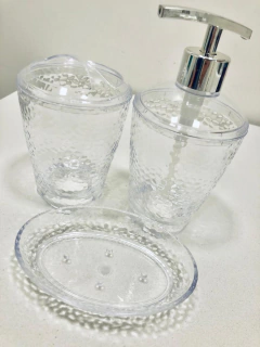 VASO PORTA CEPILLOS "RUBI" CON TAPA DE ACRILICO en internet