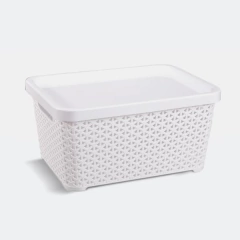 CESTO RATAN CON TAPA CHICO - comprar online