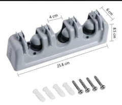 ESCOBERO CON 4 GANCHOS