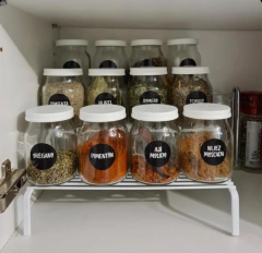 FRASCO "S" DE VIDRO "VIENA" CON TAPA METALICA - comprar online