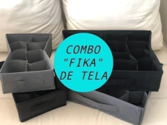 COMBO CAJONES "FIKA" DE TELA - comprar online