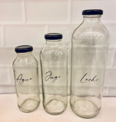 BOTELLA "VIENA" CON TAPA METALICA "L" - comprar online