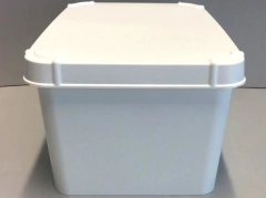 CAJA CON TAPA "ARCHIVO" PLÁSTICA BLANCA CHICA