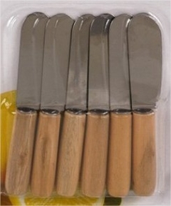 Imagen de UNTADORES DE ACERO CON MANGO DE MADERA SET x2