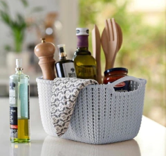 CANASTO "EILAT" TRENZADA "M" CON ASAS