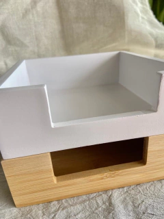 SERVILLETERO "RAKAU" BLANCO DE MADERA en internet