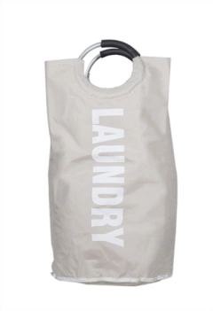 CESTO "LAUNDRY" TELA CON MANIJAS PARA ROPA SUCIA