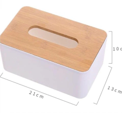 PORTA PAÑUELOS "NORDICO SQUARE" CON BAMBOO - Marian Todo Organizado