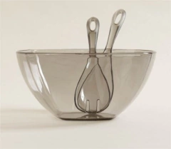 ENSALADERA "NICOLE SQUARE" CON CUBIERTOS DE ACRILICO