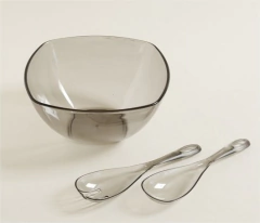 ENSALADERA "NICOLE SQUARE" CON CUBIERTOS DE ACRILICO - Marian Todo Organizado