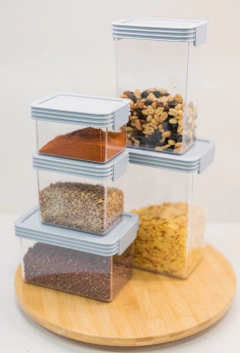 CONTENEDOR "AMALFI" HERMETICO DE ACRILICO "XS" CON TAPA