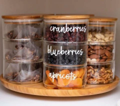 ORGANIZADOR "POSITANO" BEAUTY DE VIDRIO CON 3 BANDEJAS - tienda online