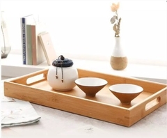 BANDEJA "VALSEN" RECTANGULAR "M" BAMBOO CON ASAS #2 - comprar online