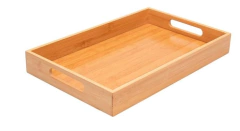Imagen de BANDEJA "VALSEN" RECTANGULAR "M" BAMBOO CON ASAS #2