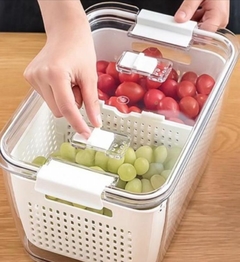 ORGANIZADOR "AYMARA PLUS” XL TAPA CON RESPIRADOR PARA HELADERA