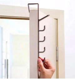 PERCHERO VERTICAL PARA PUERTA COLGANTE 5 GANCHOS - Marian - Todo Organizado