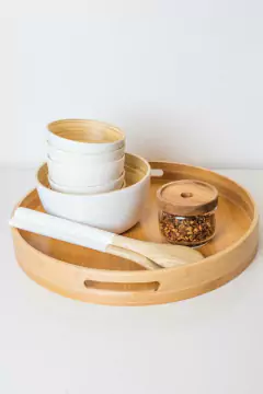 BANDEJA "VALSEN" REDONDA ALTA CON ASAS "L" - comprar online