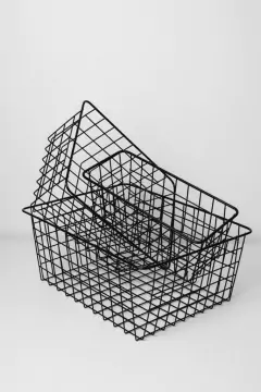 CANASTA "CATALUÑA" DE METAL ALAMBRE XL - Marian Todo Organizado
