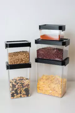 CONTENEDOR "AMALFI" HERMETICO DE ACRILICO "L" CON TAPA - comprar online