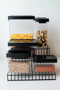 CONTENEDOR "AMALFI" HERMETICO DE ACRILICO "L" CON TAPA