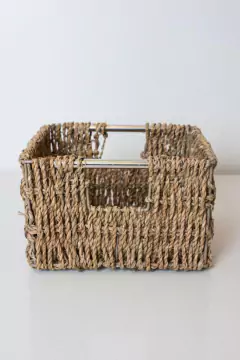 SET x3 CESTOS "GLAM" SEAGRASS CUADRADOS NATURAL en internet