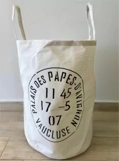 CESTO DE TELA "PALAIS" CON MANIJAS - Marian Todo Organizado