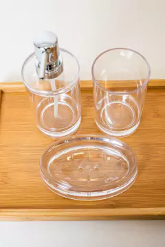 SET x3 “CRISTAL” PARA BAÑO DE ACRILICO - tienda online