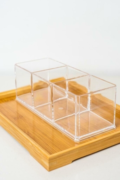 CAJA ORGANIZADORA "DELOS" CON DIVISIONES SIN TAPA