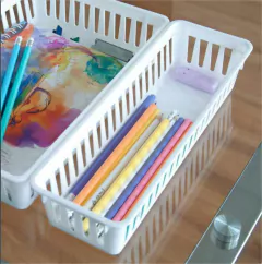 Imagen de CESTO ORGANIZADOR RECTANGULAR CALADO GRANDE