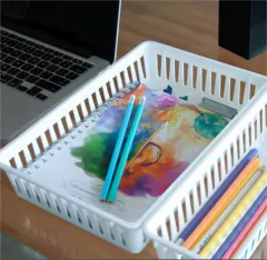 CESTO ORGANIZADOR RECTANGULAR CALADO GRANDE - tienda online