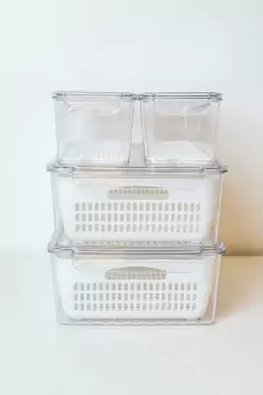 ORGANIZADOR "AYMARA PLUS XL" PARA HELADERA CON TAPA Y REJILLA
