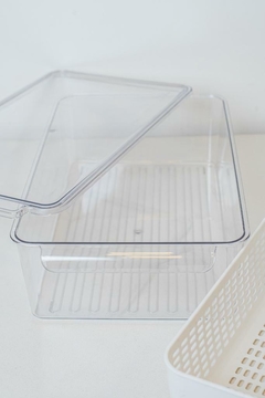 ORGANIZADOR "AYMARA PLUS XL" PARA HELADERA CON TAPA Y REJILLA - Marian - Todo Organizado