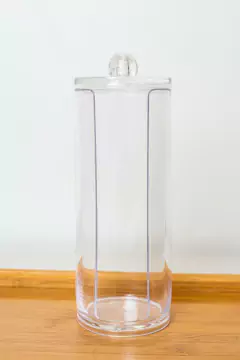 PORTA ALGODONES "TIFFANY" DE ACRILICO CON TAPA en internet