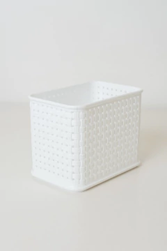 CESTO RATAN RECTANGULAR ALTO MINI #4 M - Marian - Todo Organizado