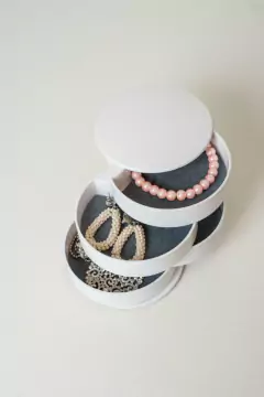 ORGANIZADOR "BEAUTY BIJOU" 4 COMPARTIMIENTOS "S" BLANDO REDONDO - comprar online