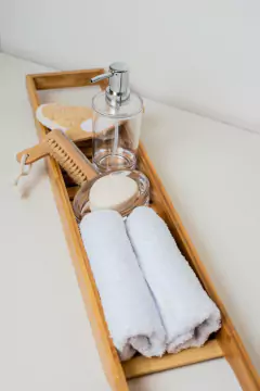 BANDEJA / ESTANTE "VALSEN" ORGANIZADOR PARA BAÑERA DE BAMBOO
