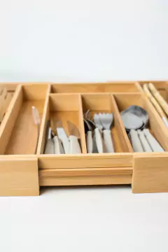 ORGANIZADOR / CUBIERTERO "VALSEN" DE BAMBOO EXTENSIBLE - Marian - Todo Organizado