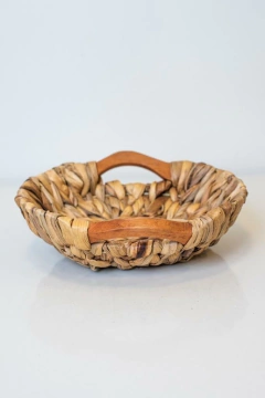 CANASTO "ZUMAYA" CON MANIJAS DE MADERA "S"