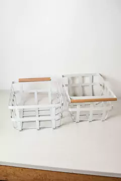 CANASTA "ZIKKE" DE HIERRO "XL" - tienda online