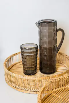 BANDEJA "HONOLULU" REDONDA NATURAL DE BAMBOO - comprar online