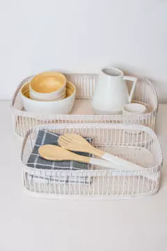 BANDEJA "HONOLULU" BLANCA "L"