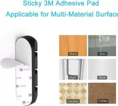 ORGANIZADOR DE CABLES CON 7 DIVISIONES Y ADHESIVO - tienda online