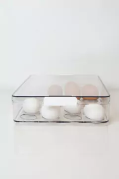 HUEVERA "EGGY" DE ACRILICO CON TAPA 24U #13