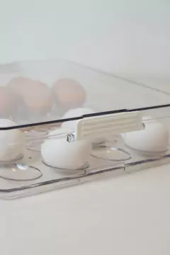 HUEVERA "EGGY" DE ACRILICO CON TAPA 24U #13 - tienda online