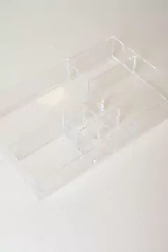 Imagen de BANDEJA "CLEAR" XL DE ACRILICO CON DIVISIONES