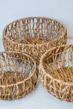 Imagen de CANASTO DE MESA "MARTINIQUE" DE FIBRAS NATURALES "L"