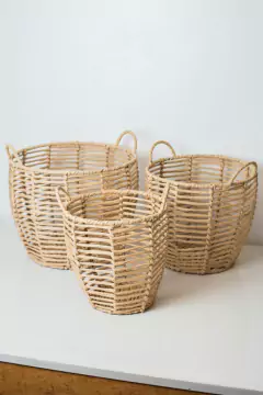 CANASTO "SINTRA" DE PAPEL DE ARROZ "S" - tienda online