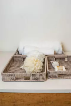 SET x3 BANDEJAS "LAURA" RECTANGULARES DE PP CON ASAS - Marian Todo Organizado