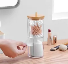 ORGANIZADOR DE ACRILICO "ISABELLA BEAUTY" DOBLE PARA HISOPOS Y ALGODONES en internet