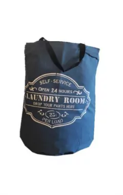 CESTO DE TELA LAUNDRY GRIS ACERO - Marian Todo Organizado